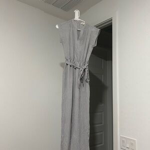 Elegant Gray Striped romper